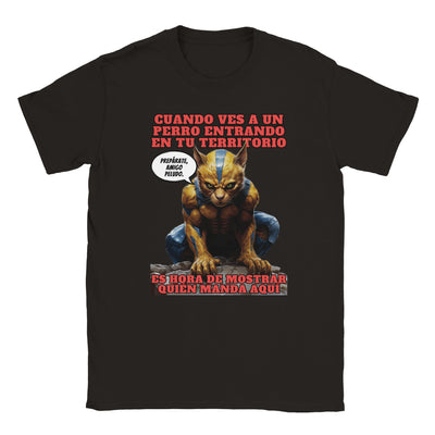 Camiseta unisex estampado de gato 