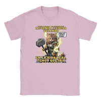 Camiseta Junior Unisex Estampado de Gato "El trueno que Maulla" Michilandia | La tienda online de los amantes de gatos