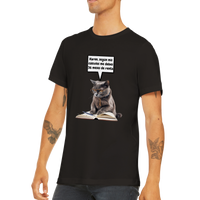 Camiseta unisex estampado de gato "Karen paga la renta"