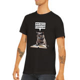 Camiseta unisex estampado de gato "Karen paga la renta"