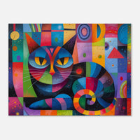 Lienzo de gato "Vibraciones Kandinsky" Michilandia | La tienda online de los fans de gatos