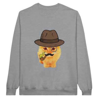 Sudadera Unisex Estampado de Gato "Gentleman Miau" Michilandia