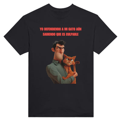 Camiseta Unisex Estampado de Gato 