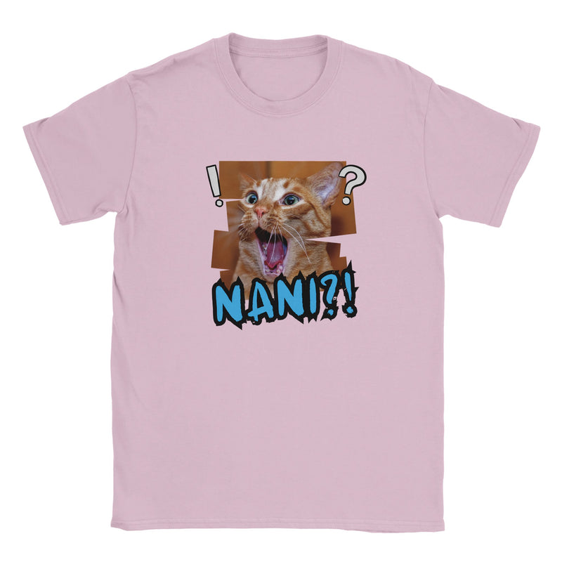 Camiseta Junior Unisex Estampado de Gato "Nani Meow!" Michilandia | La tienda online de los amantes de gatos