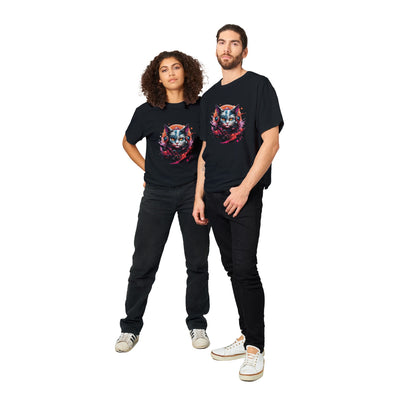 Camiseta Unisex Estampado de Gato "Retro Miau" Michilandia | La tienda online de los fans de gatos