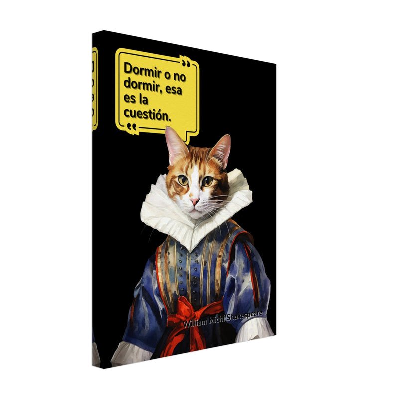 Lienzo de gato "William Michi Shakespeare" Michilandia | La tienda online de los amantes de gatos