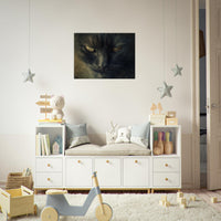 Panel de madera impresión de gato "Aura de Misterio" Michilandia | La tienda online de los fans de gatos