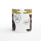 Taza Blanca con Impresión de Gato "Regalo Incomprendido" Michilandia | La tienda online de los amantes de gatos