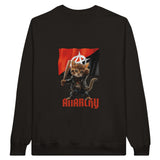 Sudadera Unisex Estampado de Gato "Miaunarchy Biker" Michilandia