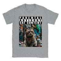 Camiseta unisex estampado de gato "Michi Outlaw" Sports Grey