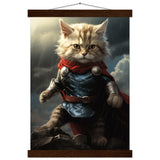 Póster semibrillante de gato con colgador "Thor Felino" Gelato