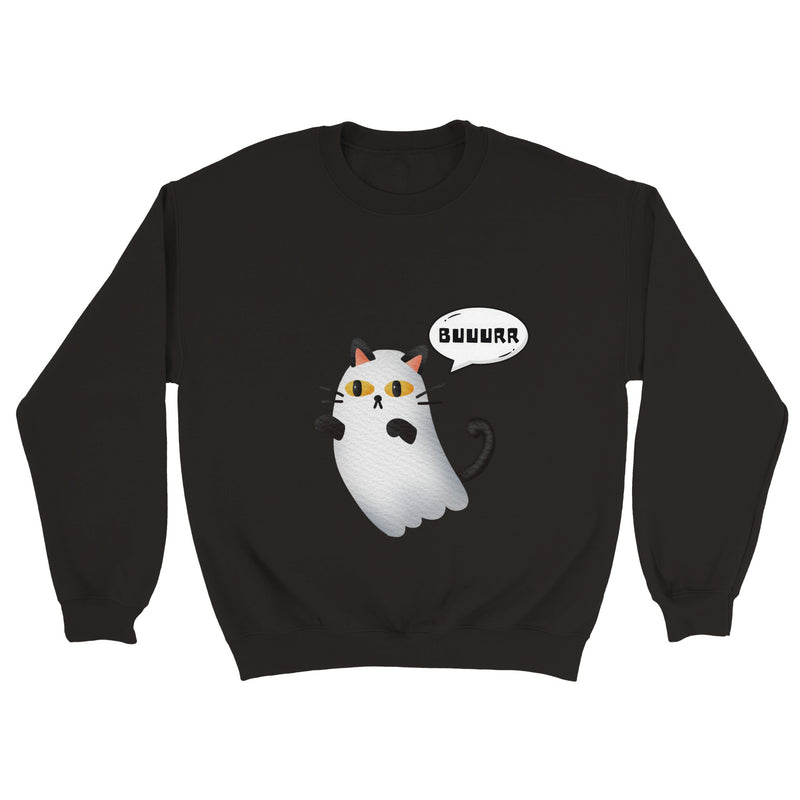 Sudadera Unisex Estampado de Gato "Fantasma Miaurador" Michilandia | La tienda online de los fans de gatos