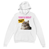 Sudadera con capucha unisex estampado de gato "Mira Quién Habla" Michilandia | La tienda online de los amantes de gatos