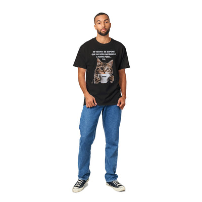 Camiseta Unisex Estampado de Gato "Chisme Gatuno" Michilandia | La tienda online de los fans de gatos