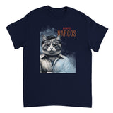 Camiseta unisex estampado de gato "Narcogato" Michilandia | La tienda online de los fans de gatos