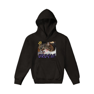 Sudadera con capucha júnior estampado de gato "Urusai!" Michilandia | La tienda online de los amantes de gatos