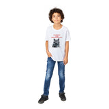 Camiseta Junior Unisex Estampado de Gato "Fotógrafo Miau" Michilandia