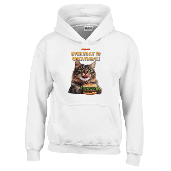 Sudadera con Capucha Júnior Estampado de Gato "Capricho Cotidiano"