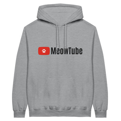 Sudadera con Capucha Unisex Estampado de Gato "MeowTube" Michilandia | La tienda online de los fans de gatos