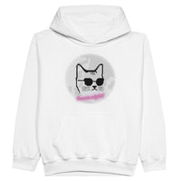 Sudadera con capucha júnior estampado de gato "Puurr Night" Michilandia | La tienda online de los fans de gatos