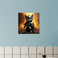Panel de aluminio impresión de gato "Michi Sauron" Gelato