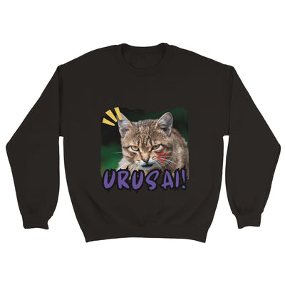 Sudadera Unisex Estampado de Gato 