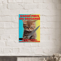 Lienzo de gato "Amanecer Agresivo" Michilandia | La tienda online de los fans de gatos