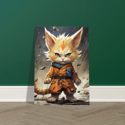 Póster de gato "Michi Super Saiyajin" Gelato