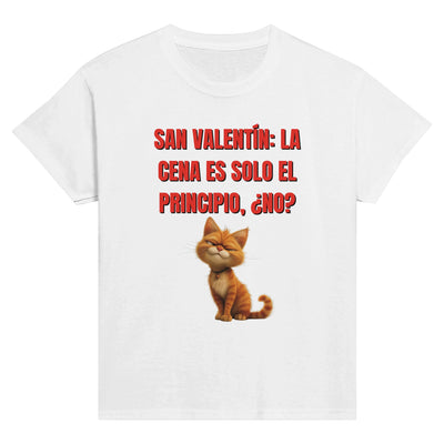 Camiseta Junior Unisex Estampado de Gato 