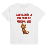 Camiseta Junior Unisex Estampado de Gato "San Valentín Gatuno" Michilandia | La tienda online de los fans de gatos