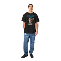 Camiseta Unisex Estampado de Gato "Silencio Melódico" Michilandia | La tienda online de los fans de gatos