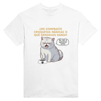 Camiseta Unisex Estampado de Gato "Croquetas Mágicas" Michilandia | La tienda online de los fans de gatos