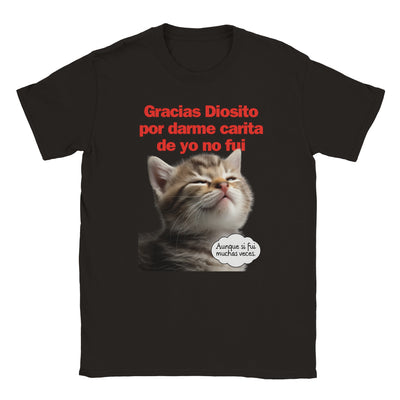 Camiseta unisex estampado de gato 