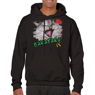 Sudadera con Capucha Unisex Estampado de Gato 