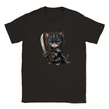 Camiseta júnior unisex estampado de gato "Berserkitty" Michilandia | La tienda online de los amantes de gatos