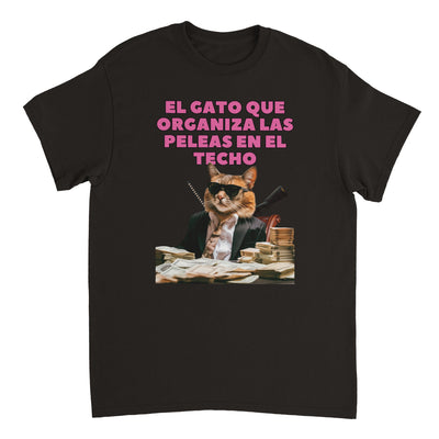 Camiseta Unisex Estampado de Gato 