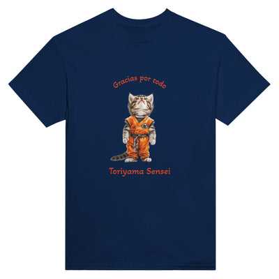 Camiseta Unisex Estampado de Gato "Tributo a Toriyama" Michilandia