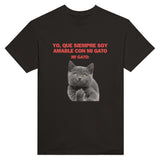 Camiseta Unisex Estampado de Gato "Desafío Gatuno" Michilandia | La tienda online de los fans de gatos