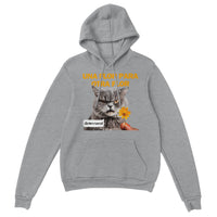 Sudadera con Capucha Unisex Estampado de Gato "Antojos Felinos" Michilandia | La tienda online de los fans de gatos