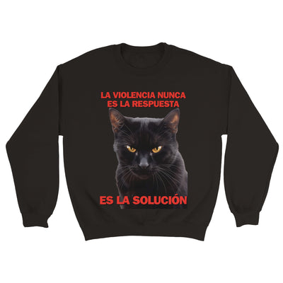 Sudadera Unisex Estampado de Gato 