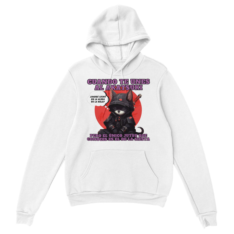 Sudadera con capucha unisex estampado de gato "Siesta No Jutsu" Michilandia | La tienda online de los amantes de gatos