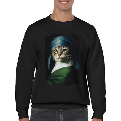 Sudadera Unisex Estampado de Gato 