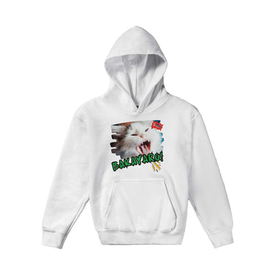 Sudadera con capucha júnior estampado de gato 