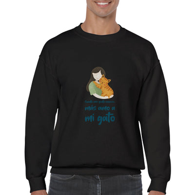 Sudadera Unisex Estampado de Gato 