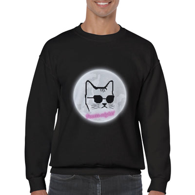 Sudadera Unisex Estampado de Gato 