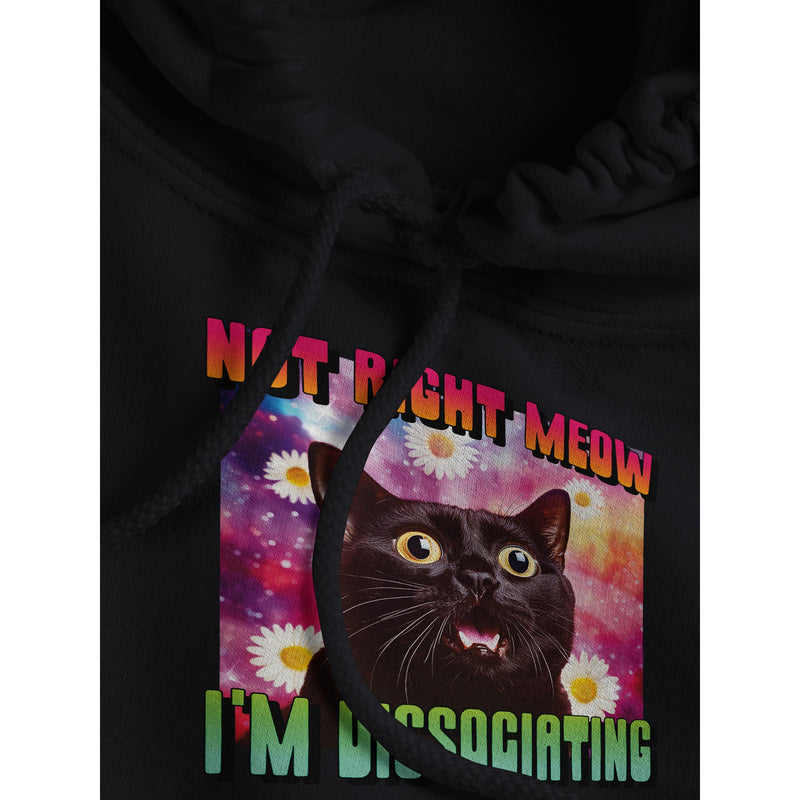 Sudadera con Capucha Unisex Estampado de Gato "Momento de Distancia" Michilandia