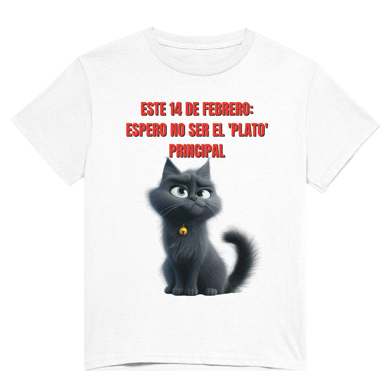 Camiseta Unisex Estampado de Gato "Amor Indirecto" Michilandia | La tienda online de los fans de gatos