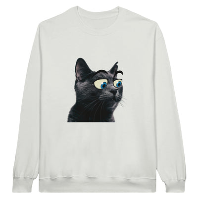 Sudadera Unisex Estampado de Gato "Ojos Divertidos" Michilandia