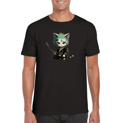 Camiseta unisex estampado de gato 