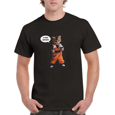 Camiseta Unisex Estampado de Gato 